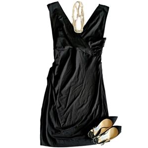 Black DVF Parker Jersey Dress Size Large